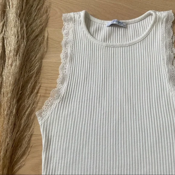 Zara Muscle Cut Ribbed Tank - Picture 6 of 7